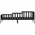 vidaXL Tagesbett Schwarz 80x200 cm Massivholz Kiefer