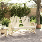 vidaXL Adirondack-Gartenstuhl 2-Sitzer Massivholz Tanne