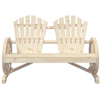 vidaXL Adirondack-Gartenstuhl 2-Sitzer Massivholz Tanne