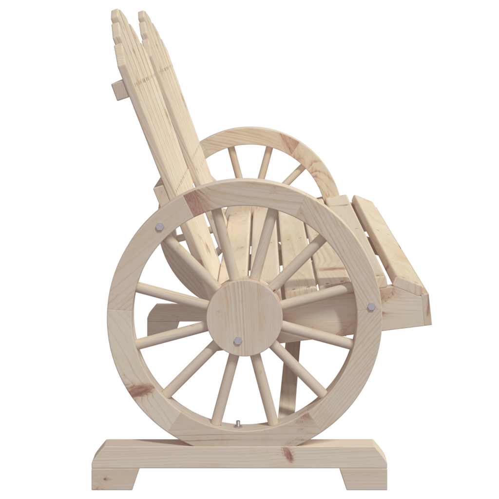 vidaXL Adirondack-Gartenstuhl 2-Sitzer Massivholz Tanne
