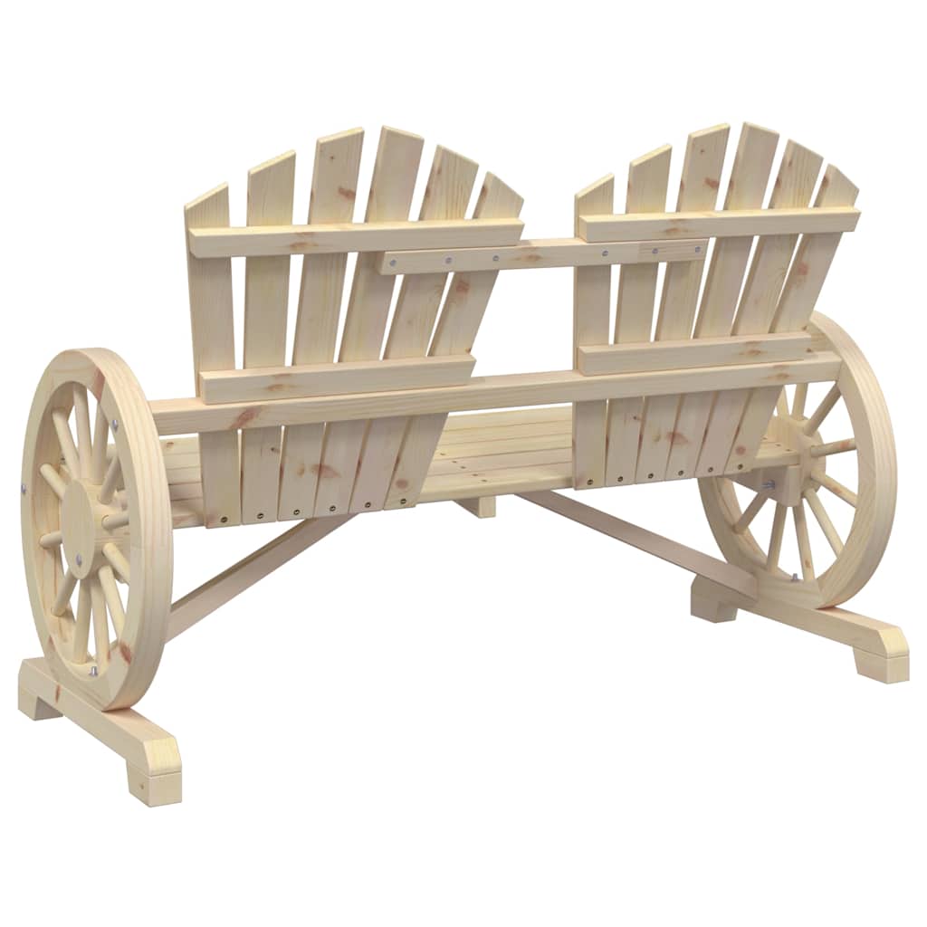 vidaXL Adirondack-Gartenstuhl 2-Sitzer Massivholz Tanne