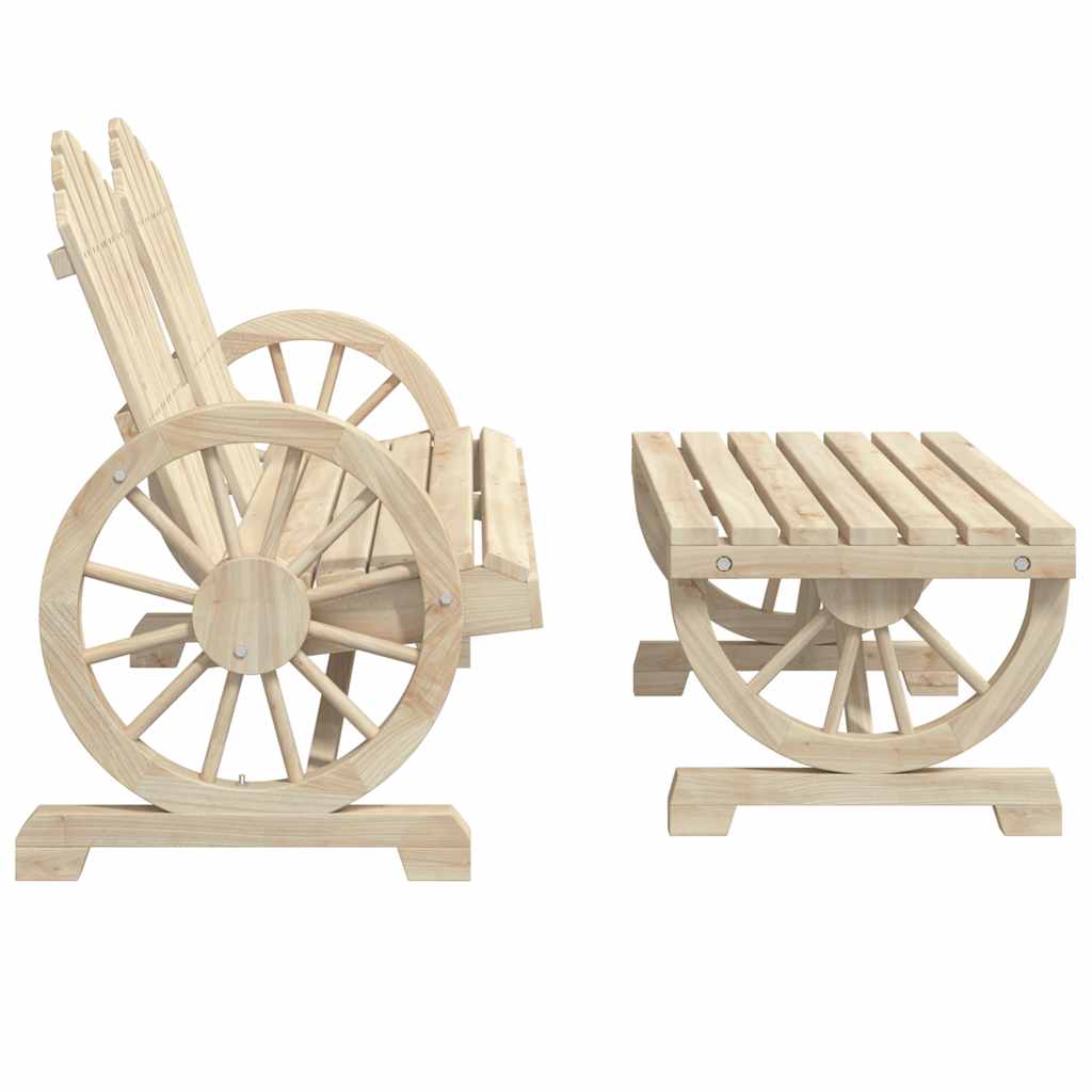 vidaXL 2-tlg. Garten-Lounge-Set Massivholz Tanne