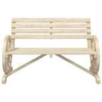 vidaXL Gartenbank 2-Sitzer Massivholz Tanne