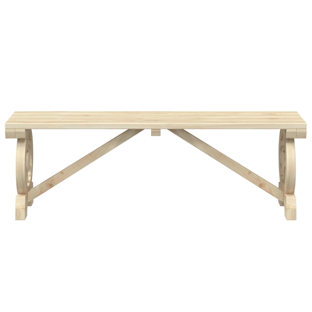 vidaXL Gartenbank 115 cm Massivholz Tanne