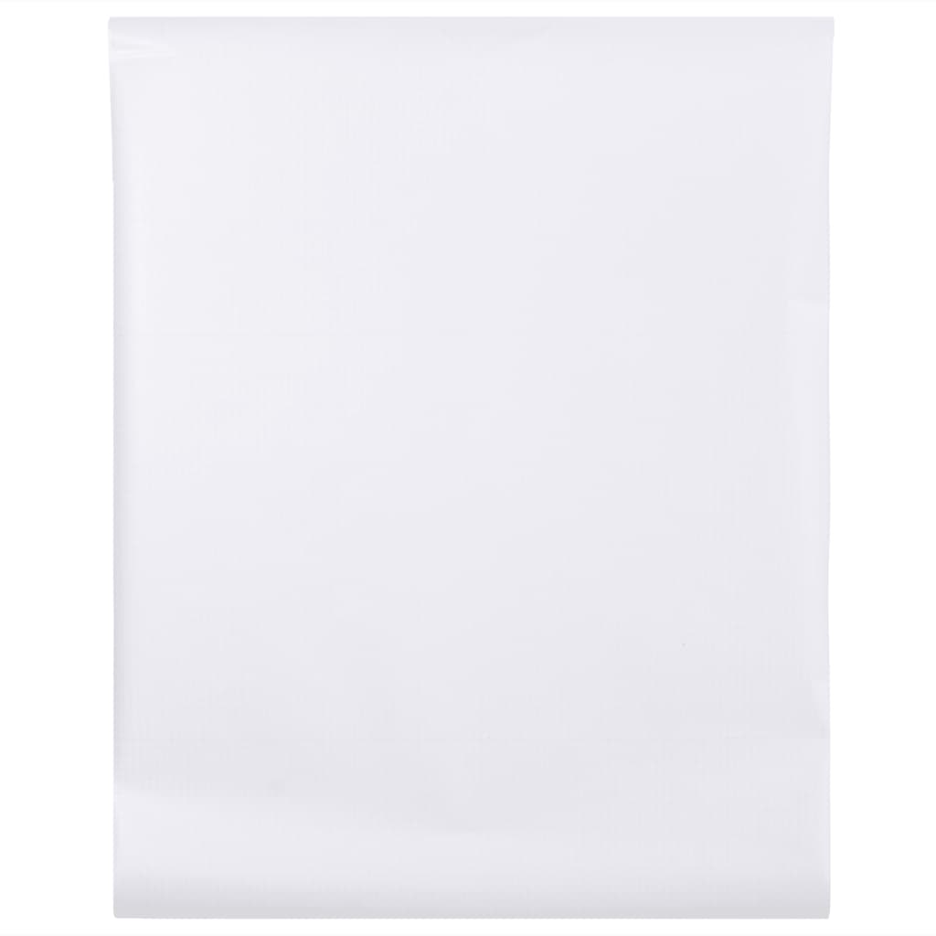 vidaXL Fensterfolie Milchweiß 90x500 cm PVC