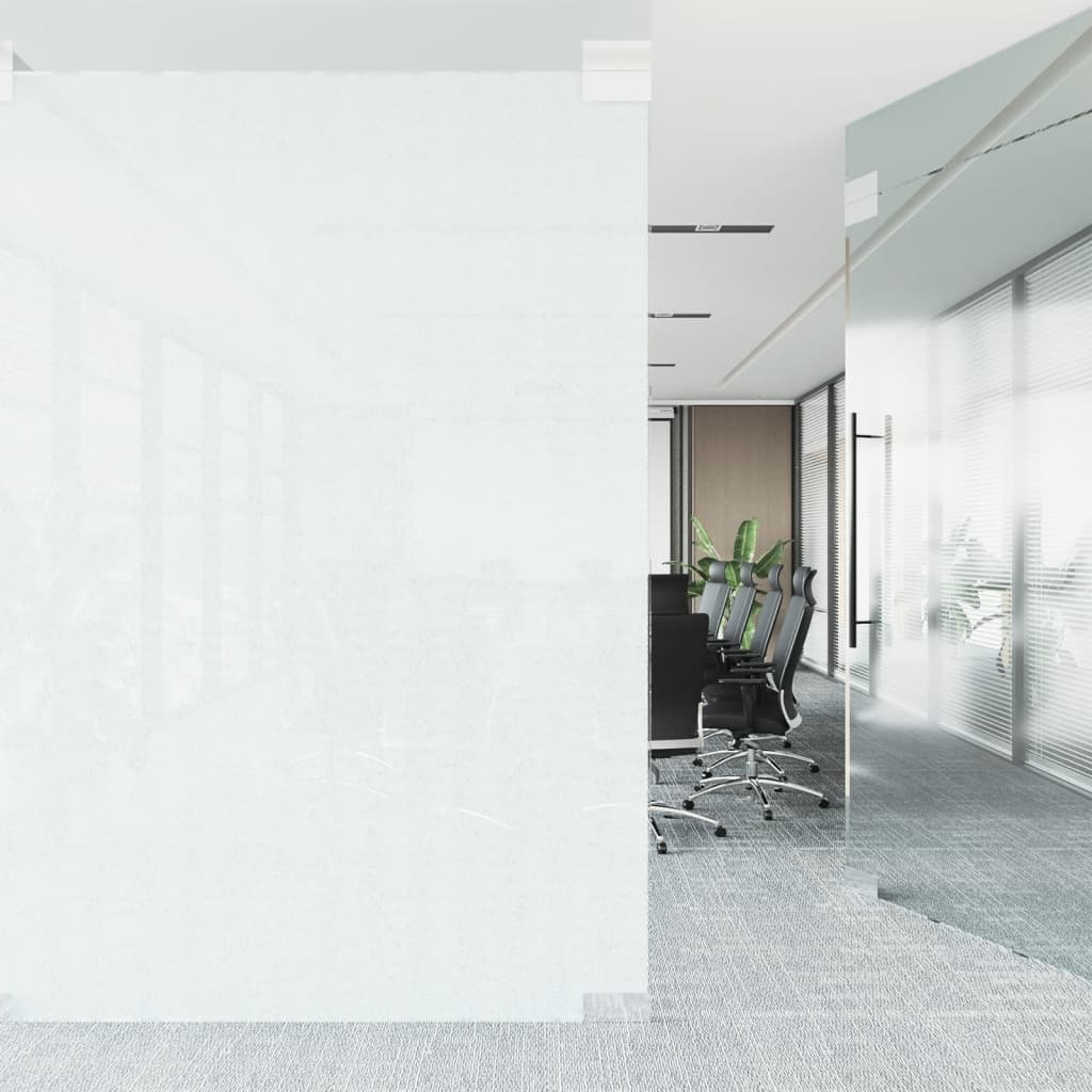 vidaXL Fensterfolie Milchweiß 90x500 cm PVC