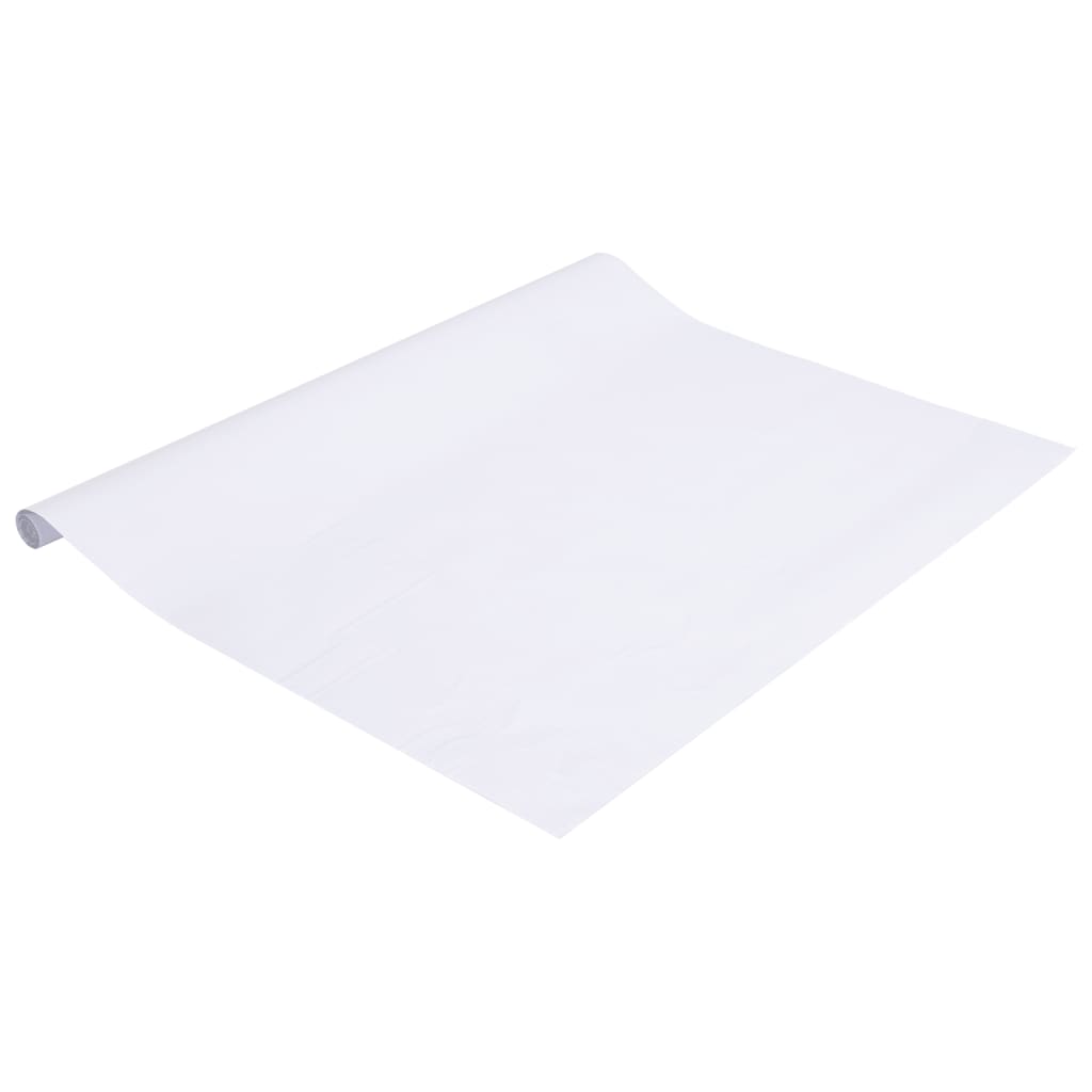 vidaXL Fensterfolie Milchweiß 90x500 cm PVC