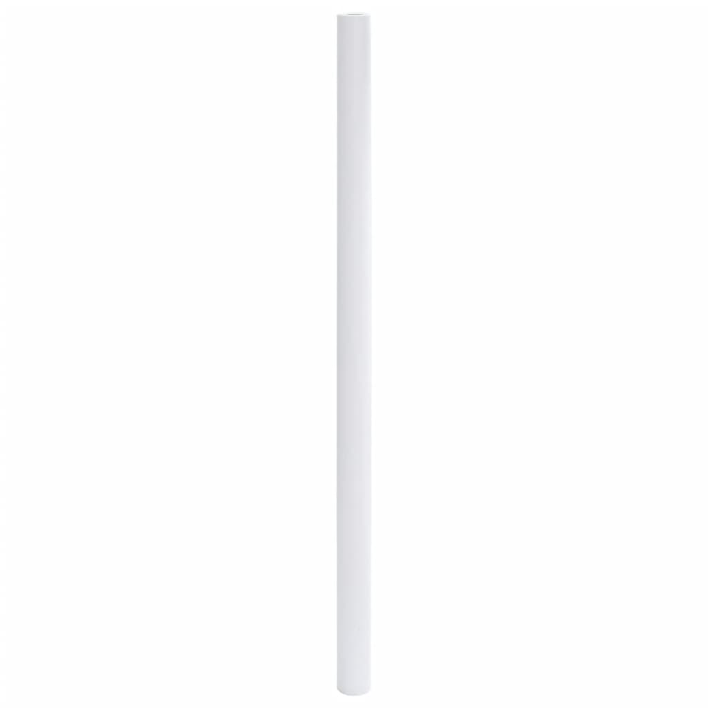 vidaXL Möbelaufkleber Selbstklebend Mattweiß 90x500 cm PVC
