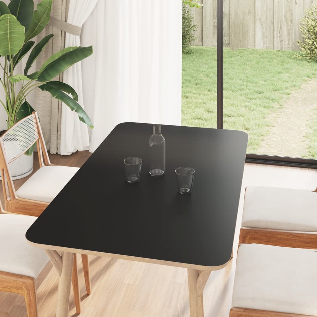 vidaXL Möbelaufkleber Selbstklebend Mattschwarz 90x500 cm PVC