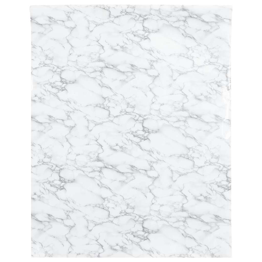 vidaXL Möbelfolie Selbstklebend Marmorweiß 90x500 cm PVC