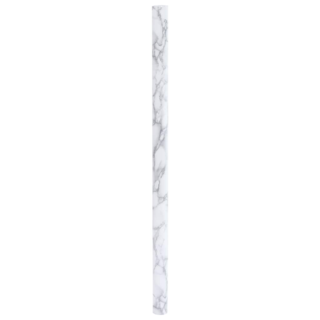 vidaXL Möbelfolie Selbstklebend Marmorweiß 90x500 cm PVC