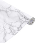 vidaXL Möbelfolie Selbstklebend Marmorweiß 90x500 cm PVC