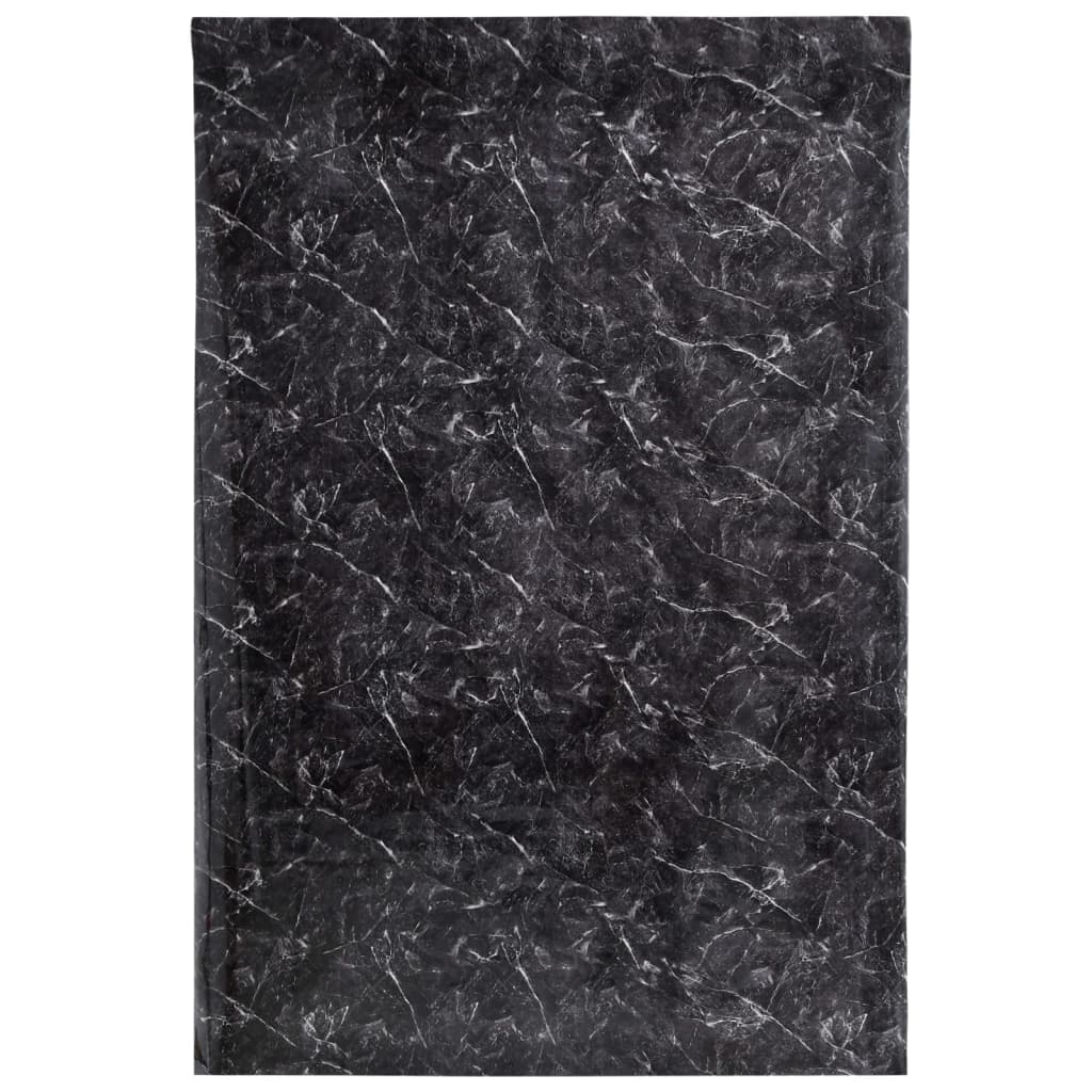 vidaXL Möbelfolie Selbstklebend Marmor-Optik Schwarz 90x500 cm PVC