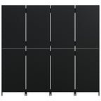 vidaXL Paravent 4-tlg. Schwarz Poly Rattan