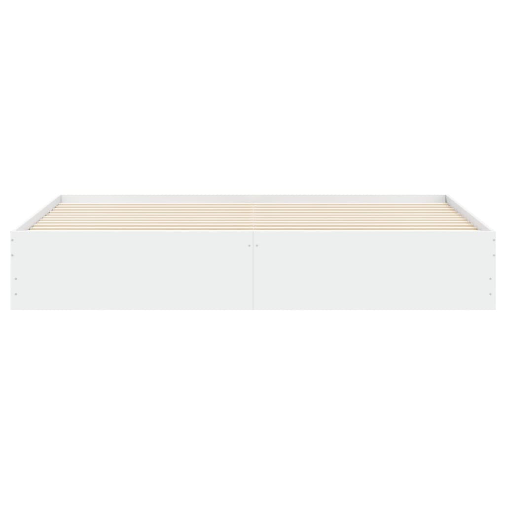 vidaXL Bettgestell mit Schubladen Weiß 200x200 cm Holzwerkstoff