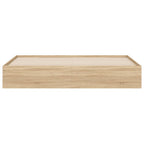 vidaXL Bettgestell mit Schubladen Sonoma-Eiche 200x200cm Holzwerkstoff