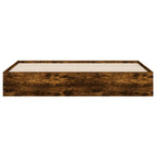 vidaXL Bettgestell mit Schubladen Räuchereiche 180x200cm Holzwerkstoff