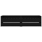 vidaXL Bett mit Schubladen Schwarz 75x190 cm