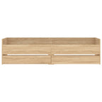 vidaXL Bett mit Schubladen Sonoma-Eiche 75x190 cm