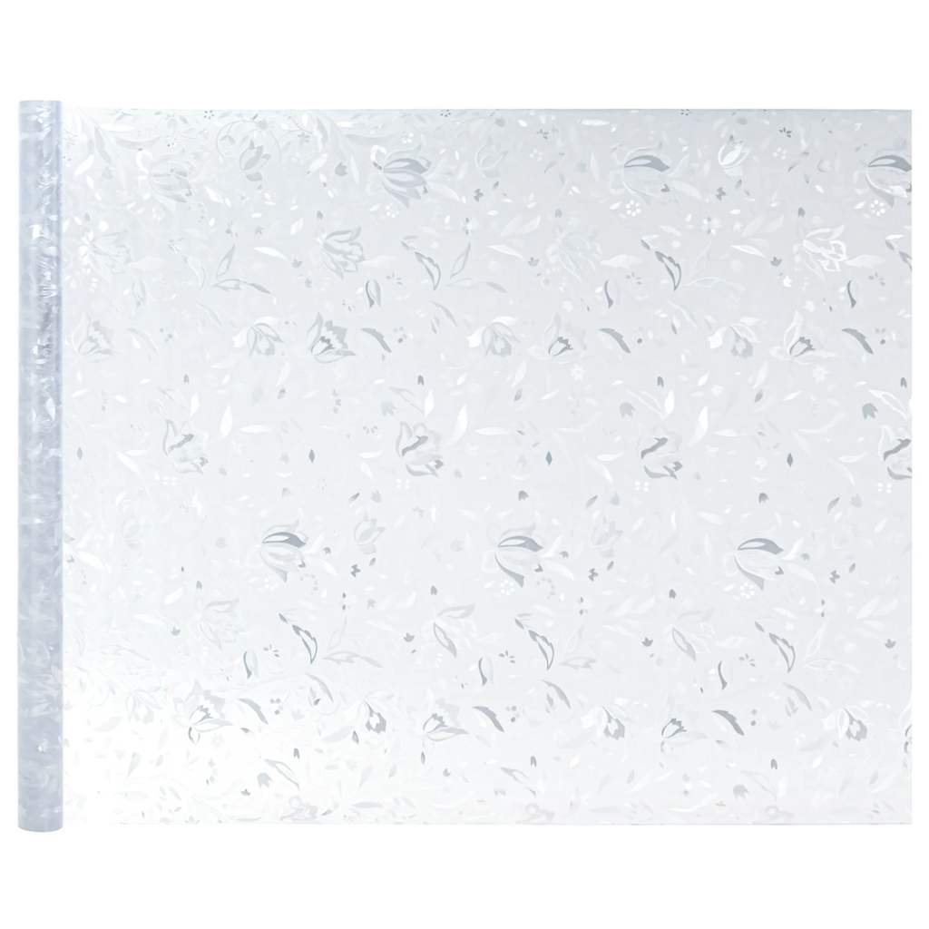 vidaXL Fensterfolien 2 Stk. Matt Blumenmuster PVC