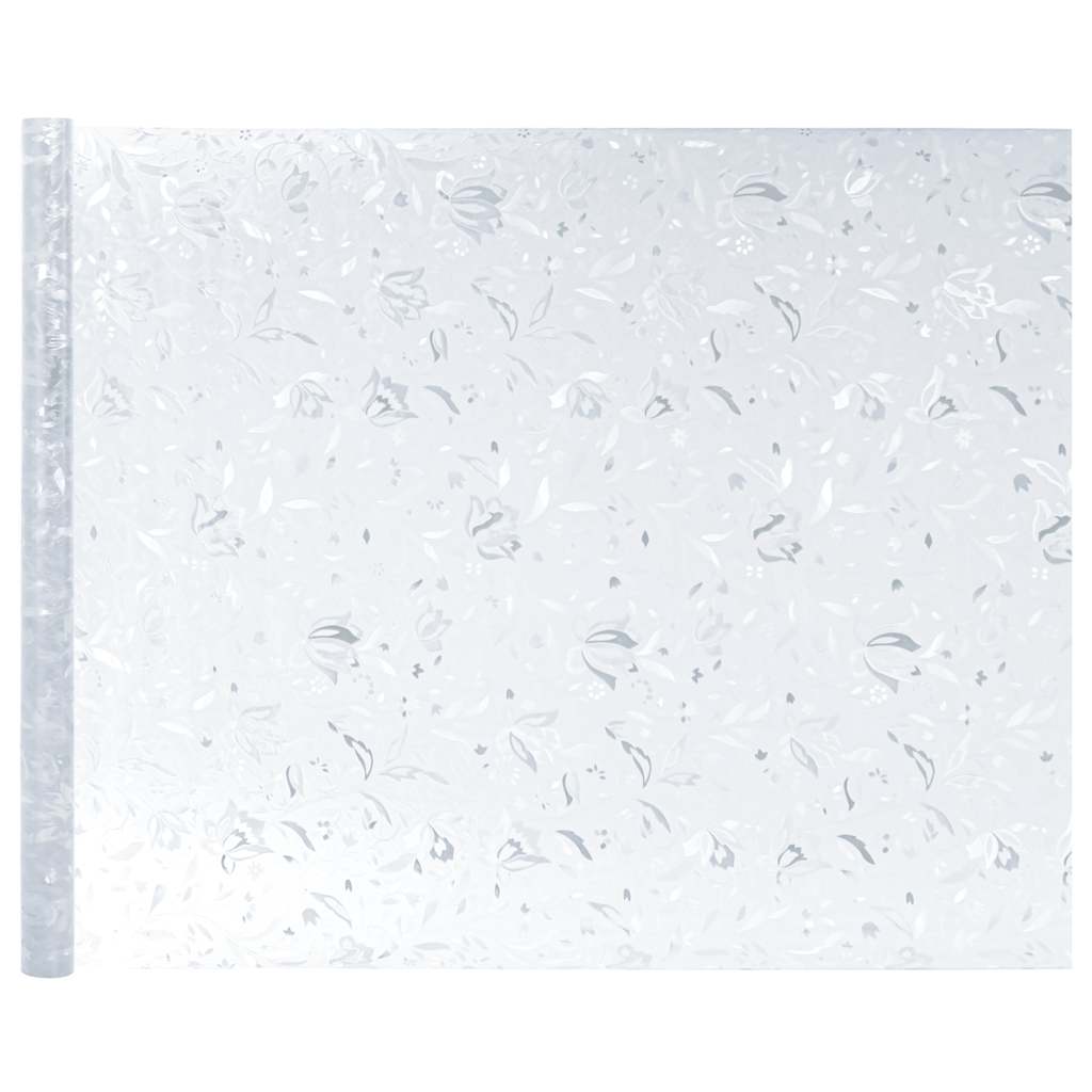 vidaXL Fensterfolien 4 Stk. Matt Blumenmuster PVC