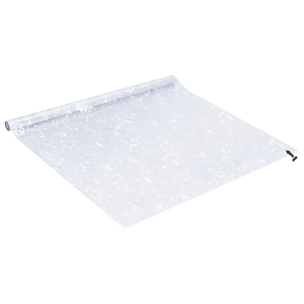 vidaXL Fensterfolien 4 Stk. Matt Blumenmuster PVC