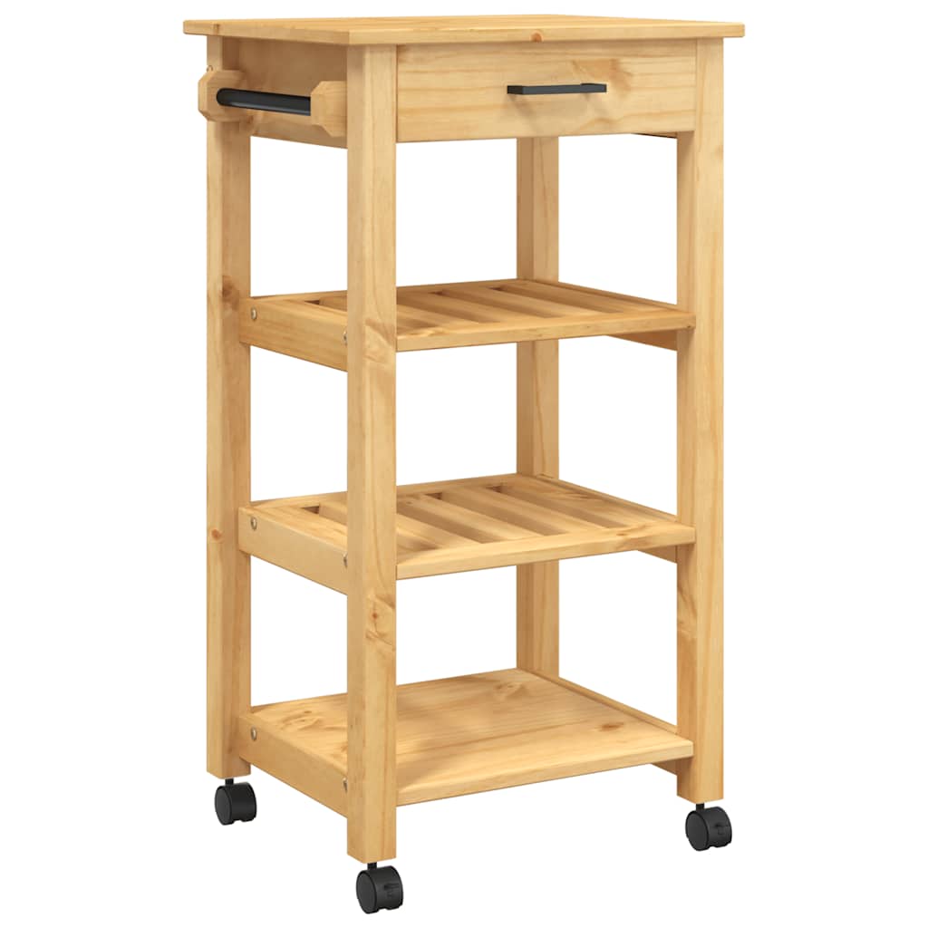 vidaXL Küchenwagen MONZA 48x40x88,5 cm Massivholz Kiefer