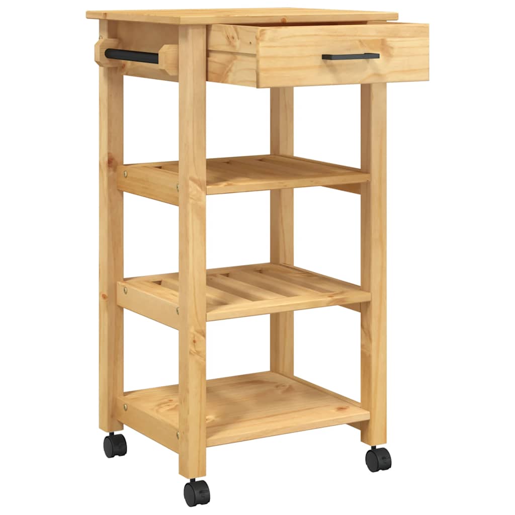 vidaXL Küchenwagen MONZA 48x40x88,5 cm Massivholz Kiefer