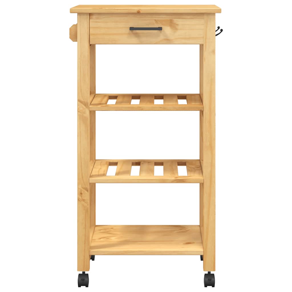 vidaXL Küchenwagen MONZA 48x40x88,5 cm Massivholz Kiefer