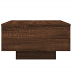 vidaXL Couchtisch mit LED-Leuchten Braun Eichen-Optik 55x55x31 cm
