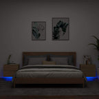 vidaXL Wand-Nachttische mit LED-Leuchten 2 Stk. Sonoma-Eiche