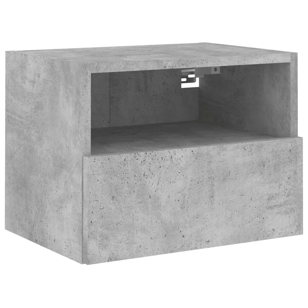 vidaXL TV-Wandschränke 2 Stk. Betongrau 40x30x30 cm Holzwerkstoff