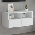 vidaXL TV-Wandschrank Schwarz 60,5x30x51 cm Holzwerkstoff