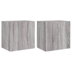 vidaXL TV-Wandschränke 2 Stk. Grau Sonoma 40,5x30x40 cmm Holzwerkstoff