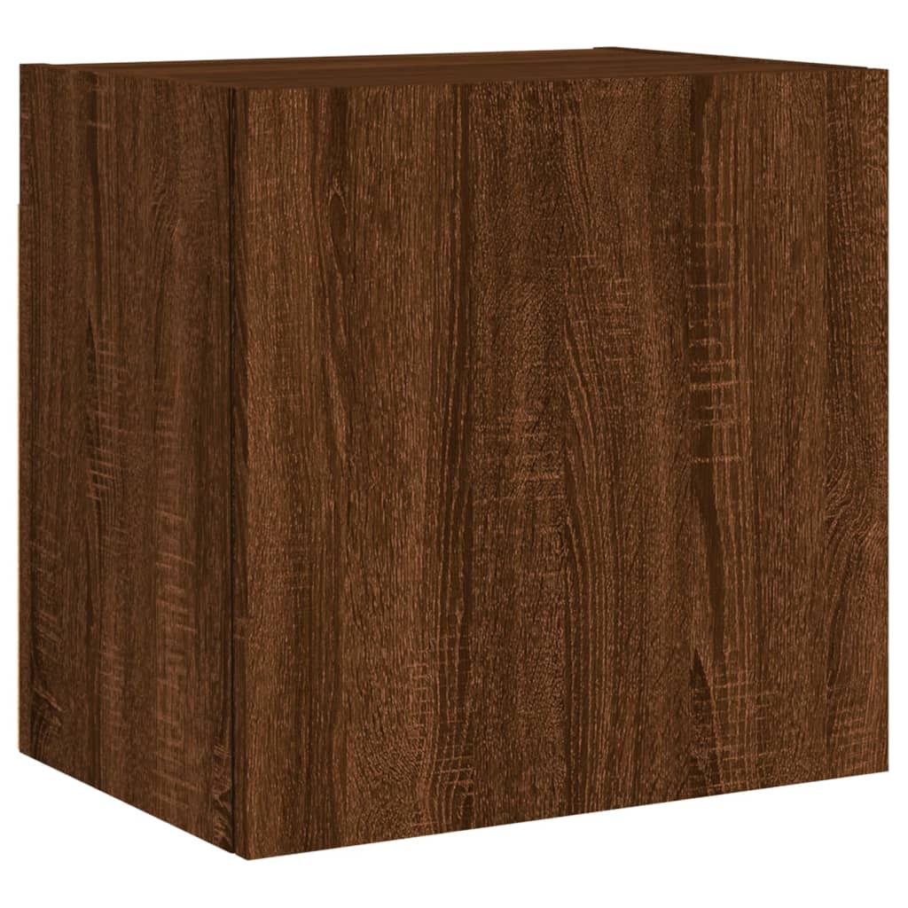vidaXL TV-Wandschränke 2 Stk. Braun Eiche-Optik 40,5x30x40 cm