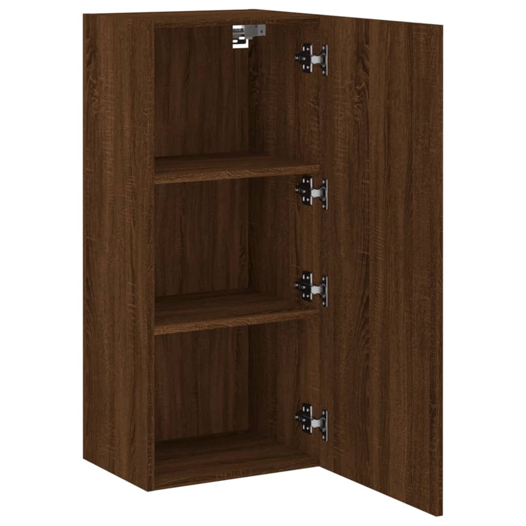 vidaXL TV-Wandschrank Braun Eiche-Optik 40,5x30x90 cm Holzwerkstoff
