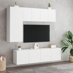 vidaXL TV-Wandschränke 2 Stk. Weiß 60x30x41 cm