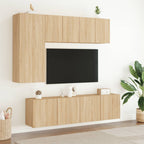 vidaXL TV-Wandschränke 2 Stk. Sonoma-Eiche 60x30x41 cm