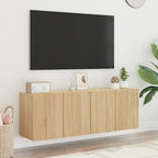 vidaXL TV-Wandschränke 2 Stk. Sonoma-Eiche 60x30x41 cm