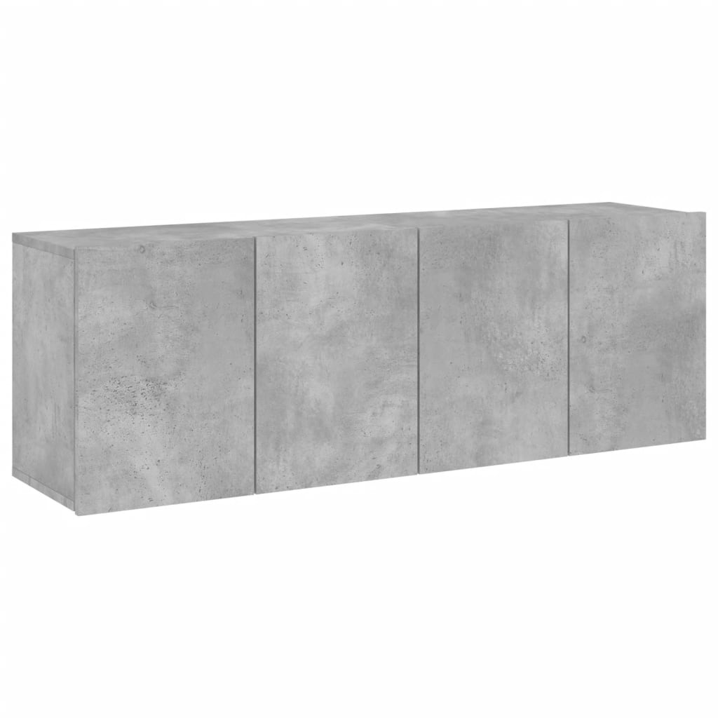vidaXL TV-Wandschränke 2 Stk. Betongrau 60x30x41 cm