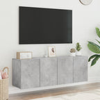 vidaXL TV-Wandschränke 2 Stk. Betongrau 60x30x41 cm