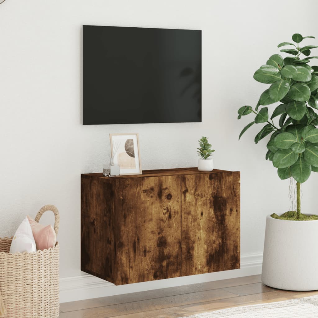 vidaXL TV-Wandschrank Räuchereiche 60x30x41 cm