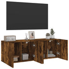 vidaXL TV-Wandschränke 2 Stk. Räuchereiche 60x30x41 cm