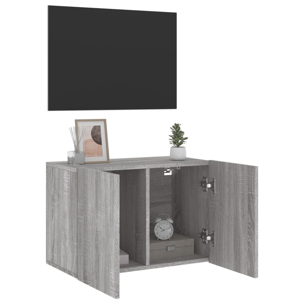 vidaXL TV-Wandschrank Grau Sonoma 60x30x41 cm