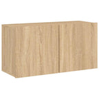 vidaXL TV-Wandschrank Sonoma-Eiche 80x30x41 cm