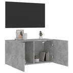 vidaXL TV-Wandschrank Betongrau 80x30x41 cm
