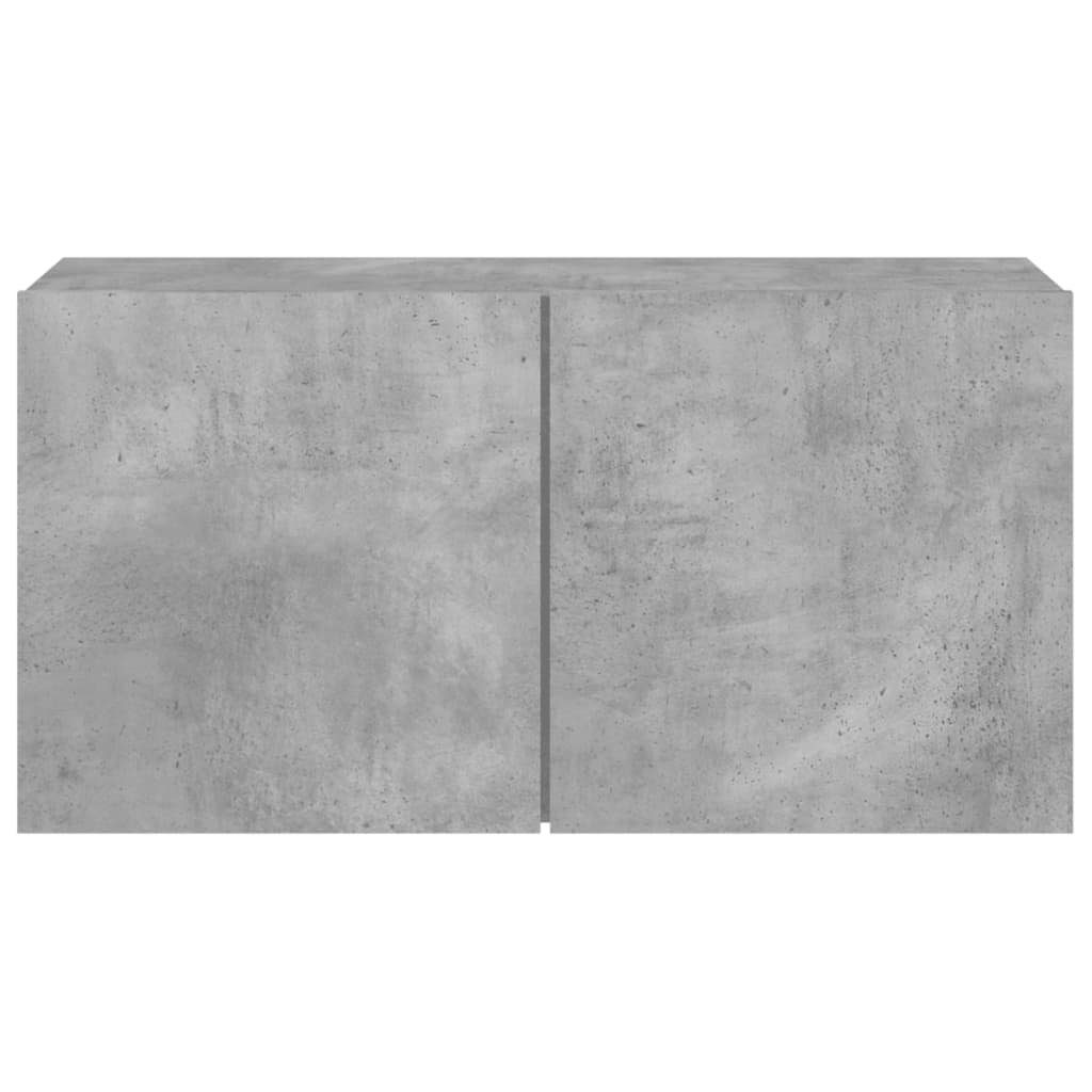 vidaXL TV-Wandschrank Betongrau 80x30x41 cm