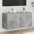 vidaXL TV-Wandschrank Betongrau 80x30x41 cm