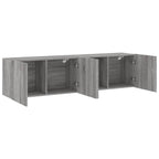 vidaXL TV-Wandschränke 2 Stk. Grau Sonoma 80x30x41 cm