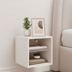 vidaXL TV-Wandschrank mit LED-Leuchten Weiß 30x28,5x30 cm